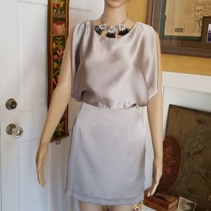 Cute Ravon Silver Open Backed Dress from Ideeli